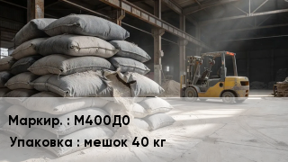 Цемент М400Д0 мешок 40 кг